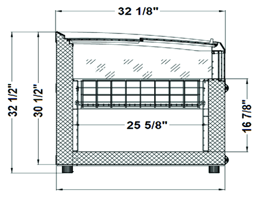 Excellence Industries SM-6 73 1/2" Deluxe Display Freezer, 15.2 Cu Ft. - Top Restaurant Supplies