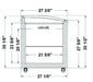 Excellence Industries VB-4HC 41 1/8" Curved Lid Display Freezer, 10.4 Cu Ft. - Top Restaurant Supplies