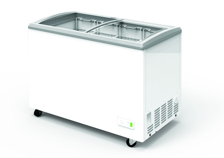 Excellence Industries VBN-4D 38 1/2" Narrow Display Freezer, 5.8 Cu Ft. - Top Restaurant Supplies