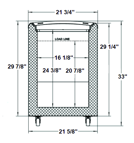 Excellence Industries VBN-4D 38 1/2" Narrow Display Freezer, 5.8 Cu Ft. - Top Restaurant Supplies