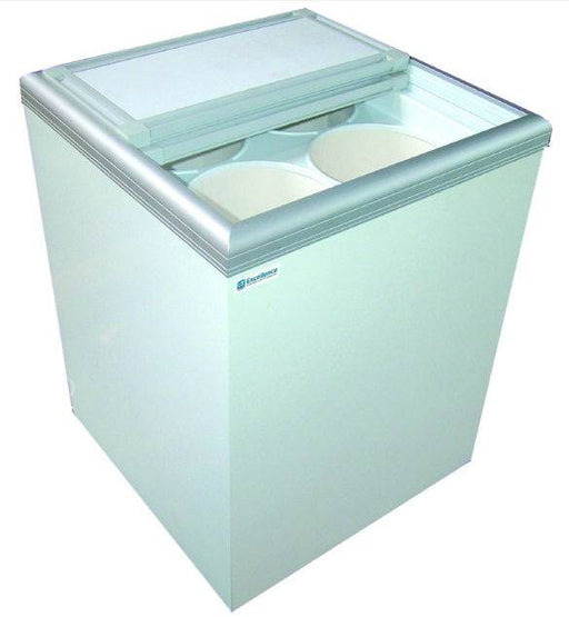 Excellence Industries ISL-5G 24 1/2" Solid Lid Ice Cream Freezer, 6.0 Cu Ft. - Top Restaurant Supplies