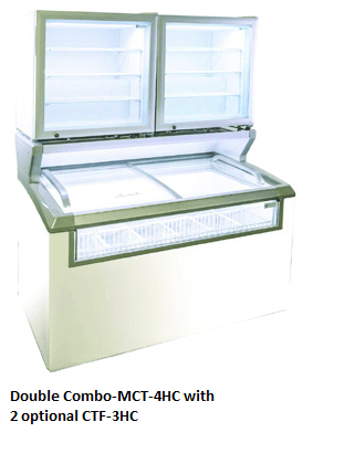 Excellence Industries MCT-6 73 3/8" Merchandiser Freezer, 21.2 Cu Ft. - Top Restaurant Supplies