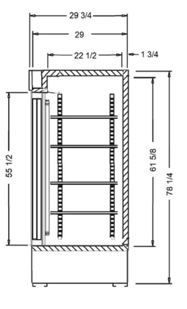 Excellence Industries VR-45SLD 51" Heavy Duty Upright Sliding Glass Door Merchandiser, 45 Cu Ft. - Top Restaurant Supplies