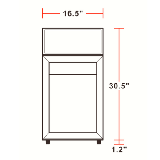 Unity U-CR2 16" Countertop Swing Door Merchandising Refrigerator - White - Top Restaurant Supplies