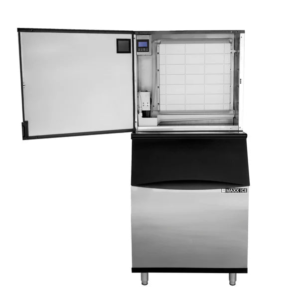 Maxx Ice MIM500N-B470 Intelligent Series Modular Ice Machine, 30"W, 521 lbs w/470 lb Storage Bin, Stainless Steel