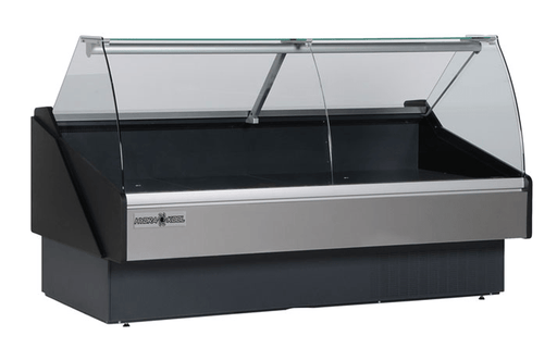 Hydra-Kool KFM-CG-50-R 52" Curved Glass Meat Display Case, Remote - Top Restaurant Supplies