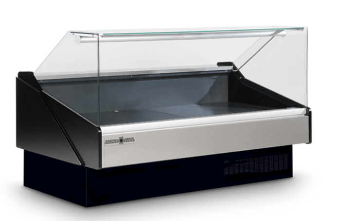 Hydra-Kool KFM-FG-100-R 101" Flat Glass Meat Display Case, Remote - Top Restaurant Supplies