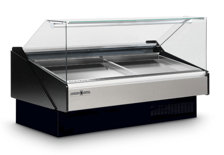 Hydra-Kool KFM-SF-100-R 101" Flat Glass Seafood Display Case, Remote - Top Restaurant Supplies