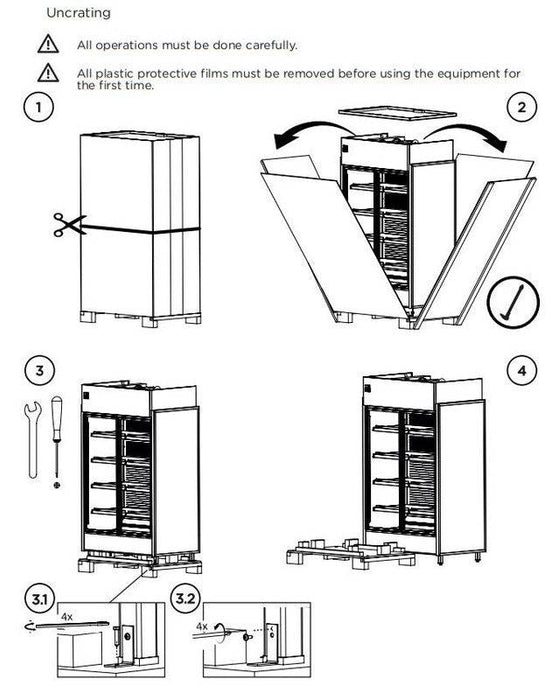 Hydra Kool KGV-MR-2-S High Volume Grab-N-Go Case Self Contained - Top Restaurant Supplies