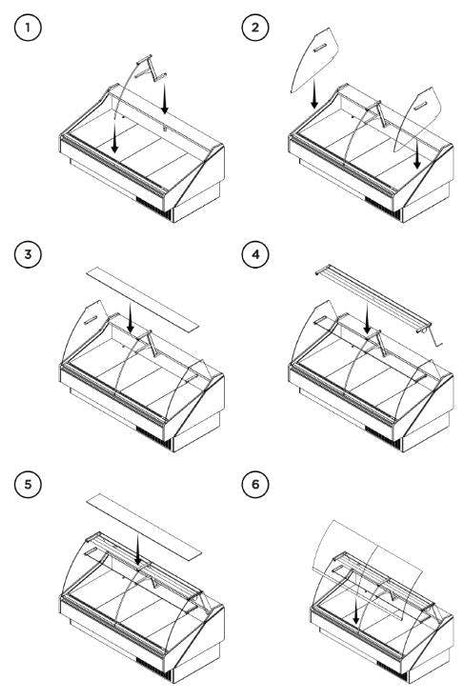 Hydra Kool KPM-FG-60-S Deli Products and Packaged Meat Flat Glass Deli Case - Top Restaurant Supplies