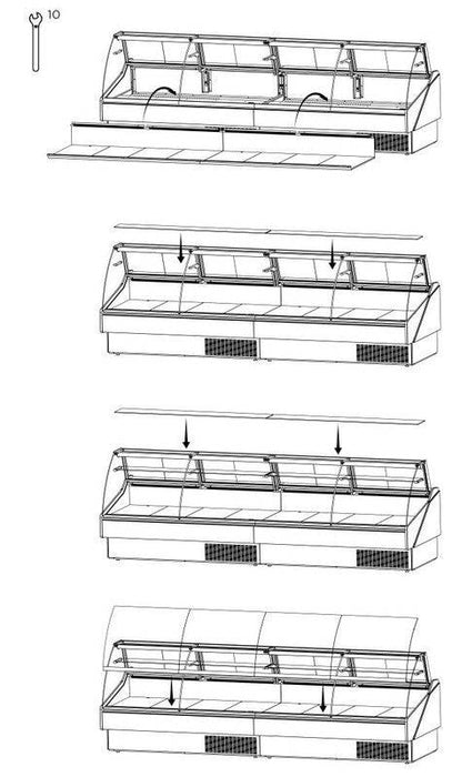 Hydra-Kool KFM-SC-100-S KFM-SC Seafood Case - Top Restaurant Supplies