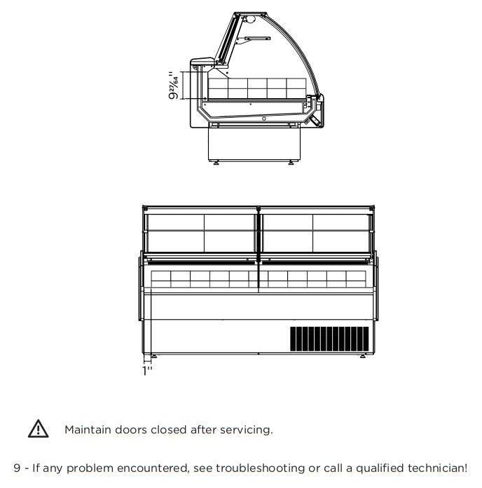 Hydra-Kool KFM-SC-100-S KFM-SC Seafood Case - Top Restaurant Supplies