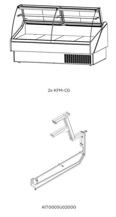 Hydra-Kool KFM-SC-40-S KFM-SC Seafood Case - Top Restaurant Supplies