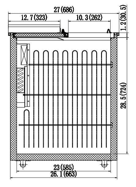 IKON IBC-49 Bottle Cooler, 49.4" Wide, 15 Cu. Ft. - Top Restaurant Supplies