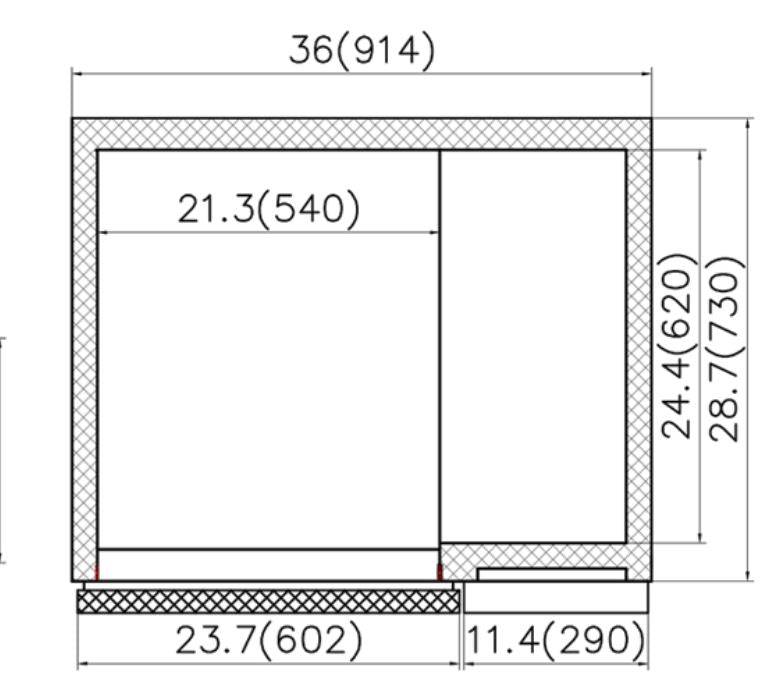 IKON ICBR-38 Chef Base, 38" Wide, 5.1 Cu. Ft. - Top Restaurant Supplies