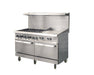 Ikon IR-6B-24MG-60 60" 6 Burner Gas Range with 24" Manual Griddle - Top Restaurant Supplies