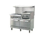 Ikon IR-6B-24RG-60 60" 6 Burner Gas Range with 24" Raised Griddle - Top Restaurant Supplies