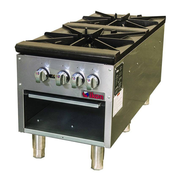 IKON ISP-18-2 Gas Stock Pot Range, 2-Burner - Top Restaurant Supplies