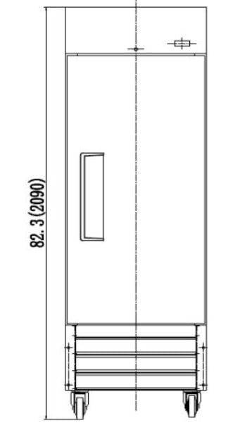 IKON IB19F Single Door Bottom Mount Freezer 26.8" Wide - Top Restaurant Supplies