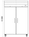 IKON IT56F Double Door Freezer Top Mount, 53.9" Wide, 42.4 Cu. Ft. - Top Restaurant Supplies