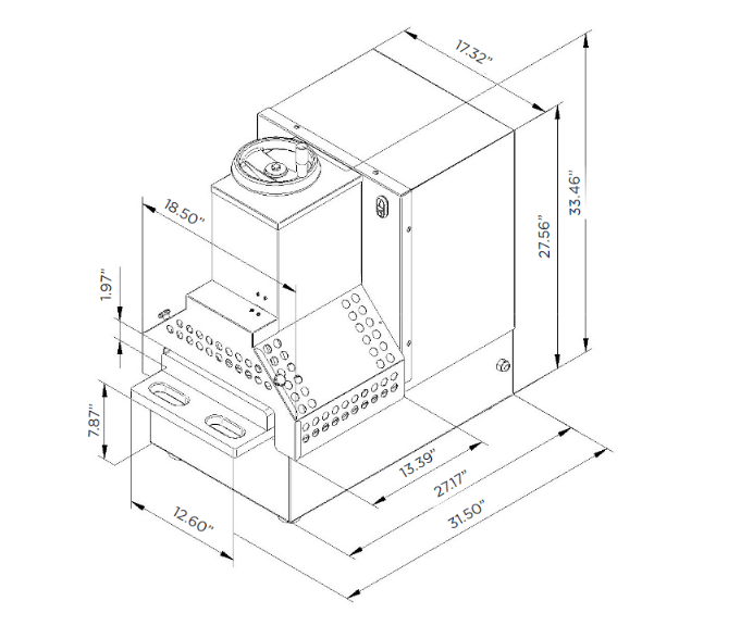 Jaccard KT-ALP Semi-Automatic Commercial Meat Flattener with Stand & Diamond Face Plate - Top Restaurant Supplies