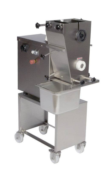 Jaccard FS19-201806 High Speed Strip Slicer with 6mm Straight Edge Blade Set, Feeding Tray & Stand - Top Restaurant Supplies