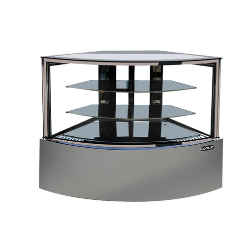 Kool-It KBF-60C Corner display case, 59" Wide, 15.9 Cu. Ft. - Top Restaurant Supplies