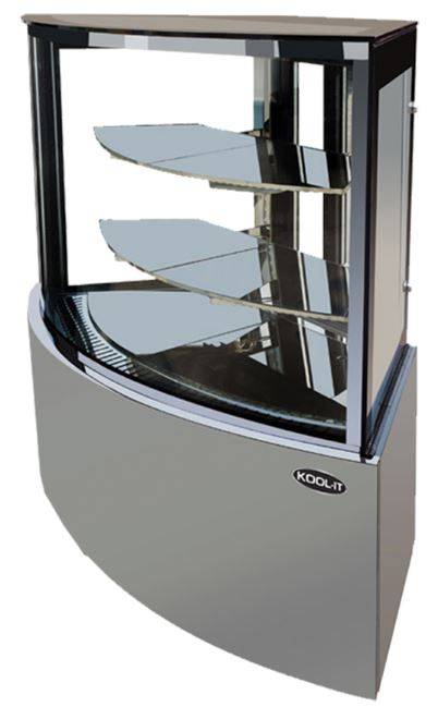 Kool-It KBF-60C Corner display case, 59" Wide, 15.9 Cu. Ft. - Top Restaurant Supplies