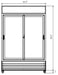 Kool-It KGM-42 Double Glass Door Cooler, 52.3" Wide, 37.1 Cu. Ft. - Top Restaurant Supplies