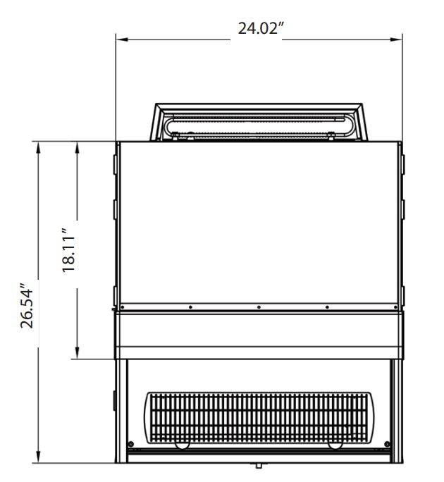 Kool-It KOM-24SS Open Air Merchandiser, 24" Wide, 8.8 Cu. Ft. - Top Restaurant Supplies