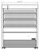 Kool-It KOM-48SS Open Air Merchandiser 
 , 47.4" Wide, 13.2 Cu. Ft. - Top Restaurant Supplies