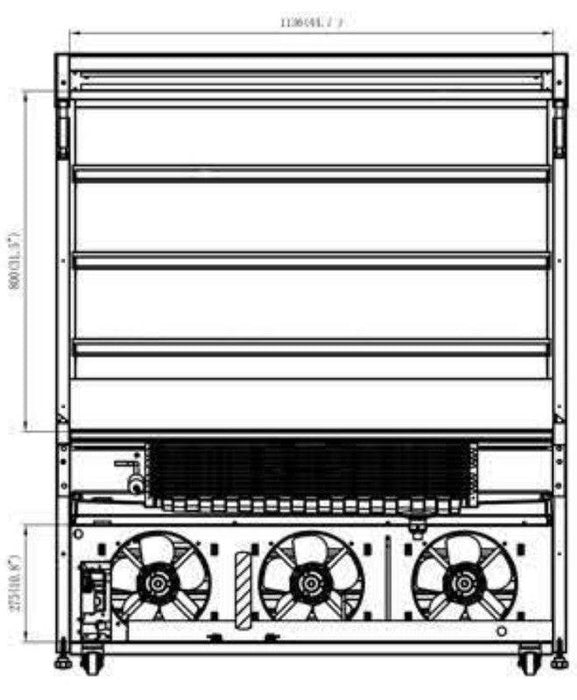 Kool-It KOM-48SS Open Air Merchandiser 
 , 47.4" Wide, 13.2 Cu. Ft. - Top Restaurant Supplies