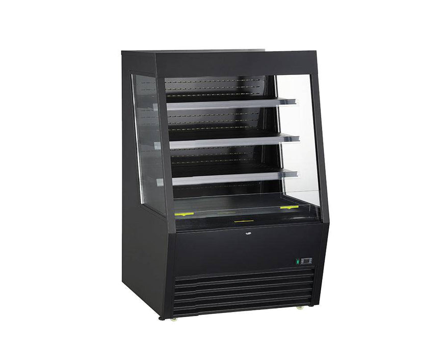 Kool-It KOM-48XBK 47.4 Open Merchandiser, 3 Adjustable Shelves - Top Restaurant Supplies