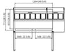 KOOL-IT KPT-67-2  PIZZA PREP TABLE - 67in  WITH PANS - Top Restaurant Supplies