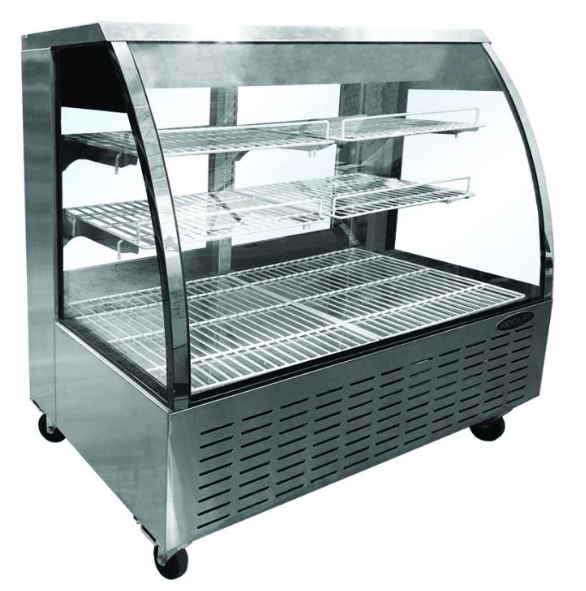 Kool-It KDG-36 35.6" Curved Glass Refrigerated Deli Display Case, 12 cu. ft. - Top Restaurant Supplies