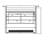 Kool-It KDG-36 35.6" Curved Glass Refrigerated Deli Display Case, 12 cu. ft. - Top Restaurant Supplies