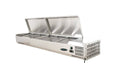 Kool-It KTR-60S 60" Refrigerated Topping Rails with Stainless Steel Cover - Top Restaurant Supplies