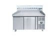 Kool-It KTR-80G 80" Refrigerated Topping Rails with Sneeze Guard - Top Restaurant Supplies