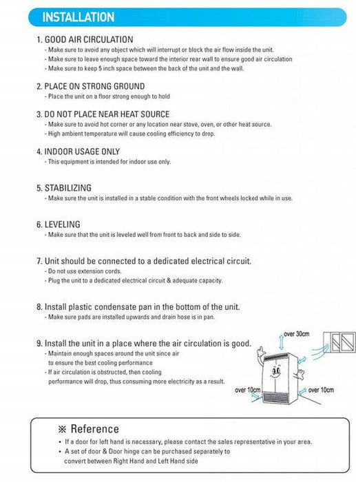 Kool-It KTSR-2 Double Door Refrigerator Top Mount, 53.9" Wide, 43 Cu. Ft. - Top Restaurant Supplies