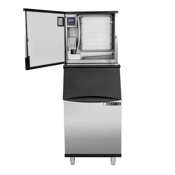 Maxx Ice MIM360NH-B310 Intelligent Series Modular Ice Machine, 22"W, 361 lbs w/310 lb Storage Bin, Stainless Steel