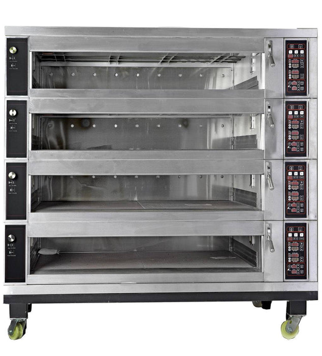 LBC Bakery SE-924 Electric Quadruple Deck Bake Oven, 2 Pan Capacity Per Deck - Top Restaurant Supplies