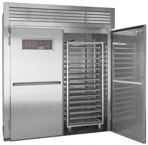 LBC Bakery LRP3-120P 102.5" Wide Two Door Roll-in Rack Pass Through Proofer, 18 Single Side Load, 16 Single End Load, 9 Double Rack Capacity - Top Restaurant Supplies