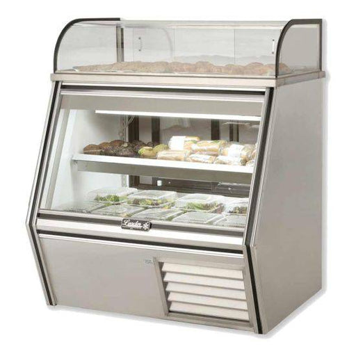 Leader Refrigeration SDL48 48" 7-11 Display Case with 2 Doors and 1 Shelves - Top Restaurant Supplies