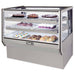 Leader Refrigeration NCBK77-D 77" Dry Non-Refrigerated Counter Bakery Display Case with 2 Doors and 2 Shelves - Top Restaurant Supplies