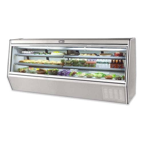 Leader Refrigeration ERCD118ES-R 118" Remote Counter Deli Display Case with 8 Doors and 1 Shelf - Top Restaurant Supplies