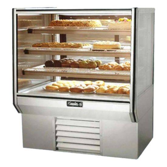 Leader Refrigeration NHBK36 36" Refrigerated High Bakery Display Case with 2 Doors and 3 Shelves - Top Restaurant Supplies