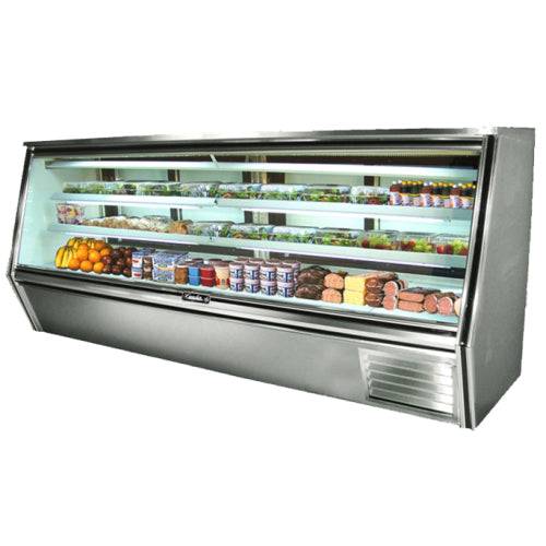 Leader Refrigeration ERHD96ES 96" High Deli Display Case with 6 Doors and 2 Shelves - Top Restaurant Supplies