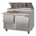 Leader Refrigeration ESPT48-SS 48" Pizza Table Stainless Steel Top, 1 1/2 Doors and 1 Shelf - Top Restaurant Supplies