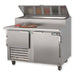 Leader Refrigeration ESPT60-MT 60" Pizza Table Marble Top, 1 1/2 Doors and 2 Shelves - Top Restaurant Supplies