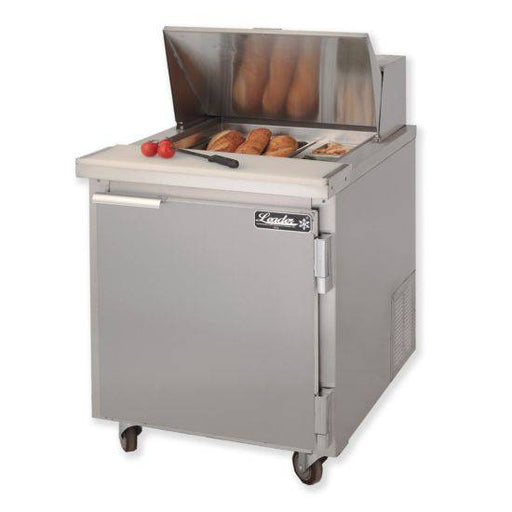 Leader Refrigeration ESLM27 Sandwich Prep Table Cooler, Single Door and 1 Shelf, 27"  - Top Restaurant Supplies